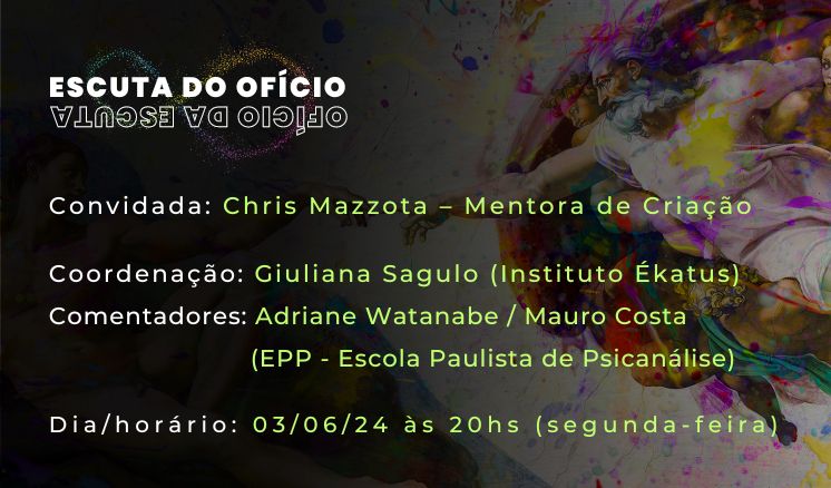 06A-JUNHO-CHRIS MAZZOTA _CAPA3 Inscrição Evento: Mito, comunicação e psicanálise - com Martha C. Ribeiro